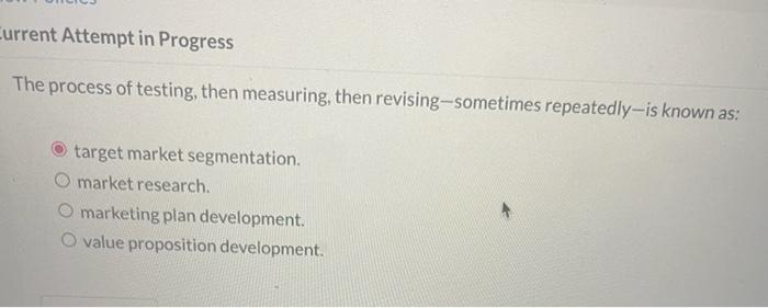 Current Attempt in Progress The process of