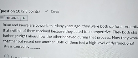 Question 1 0 ( 2 . 5 points ) Saved Brian and