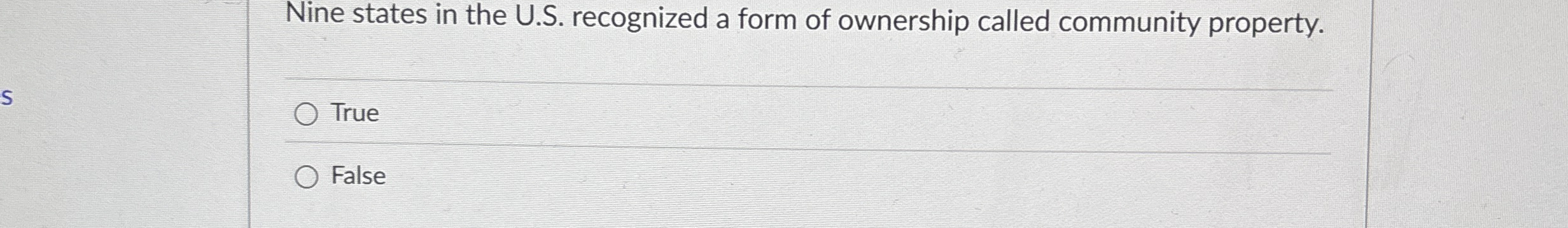 Nine states in the U . S . recognized a form of