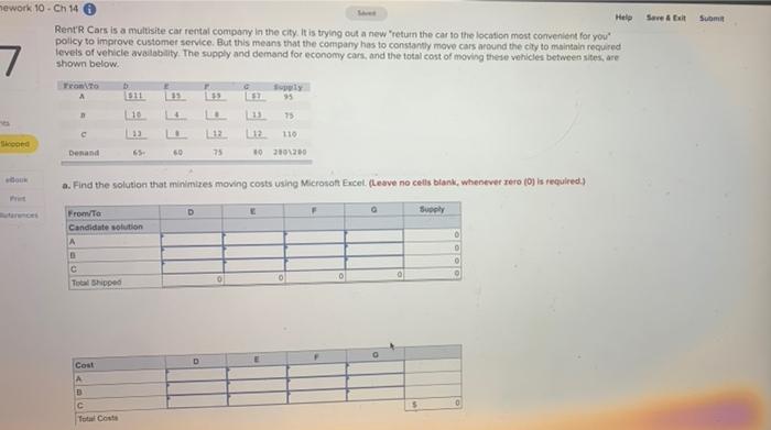 help please Save & Exit Suomet mework 10 - Ch 14