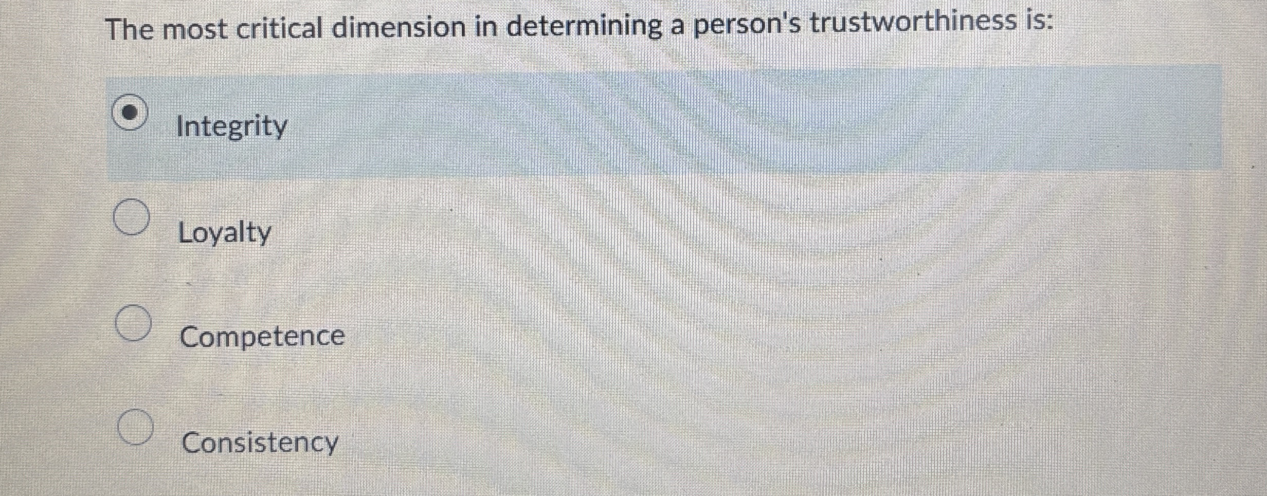 The most critical dimension in determining a