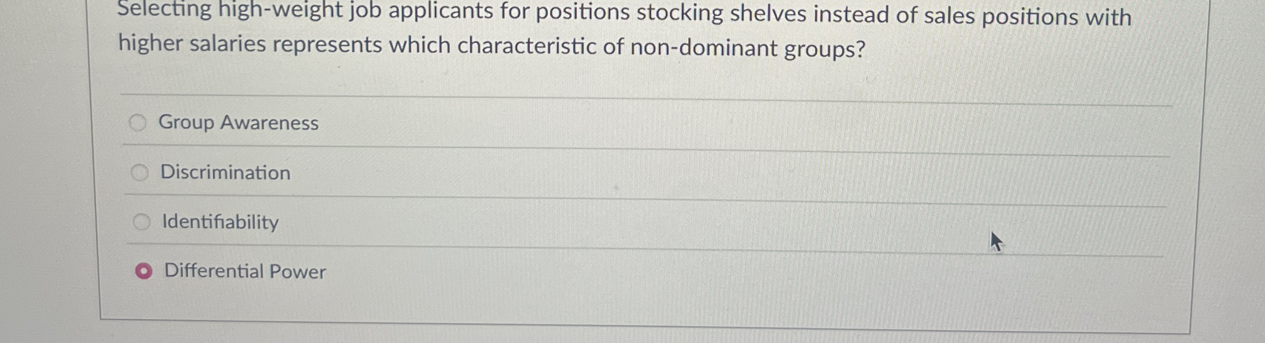 Selecting high - weight job applicants for
