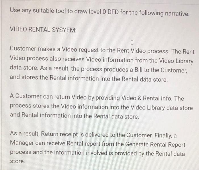 Use any suitable tool to draw level o DF for the