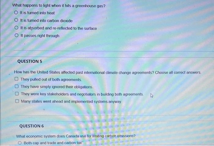 What happens to light when it hits a greenhouse