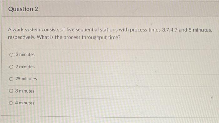please review the image to answer the question Question 2 A work