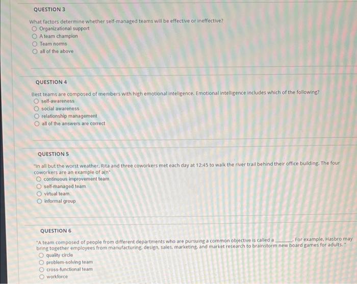 QUESTION 3 What factors determine whether