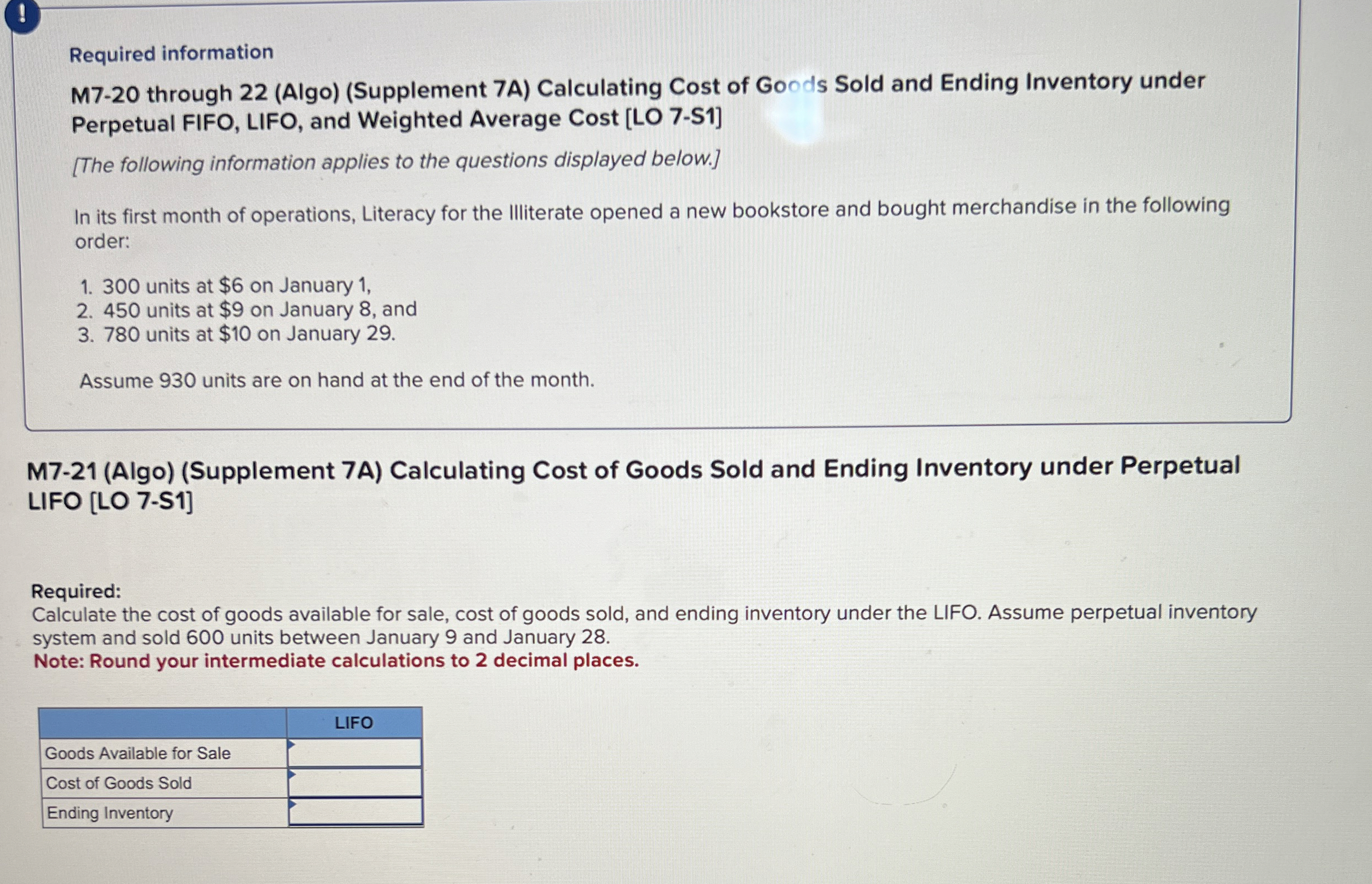 ! Required information M 7 - 2 0 through 2 2 (