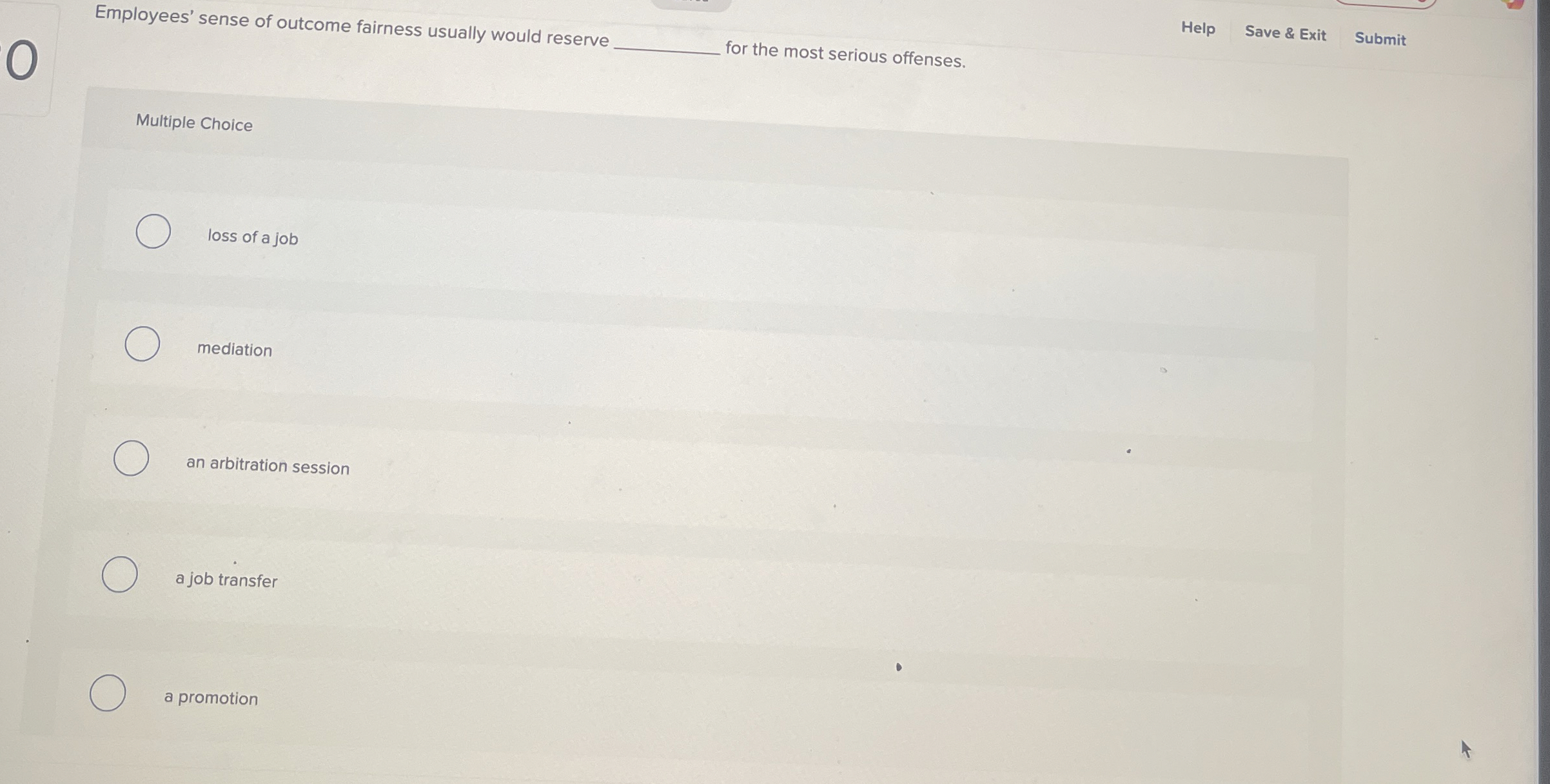 Employees' sense of outcome fairness usually