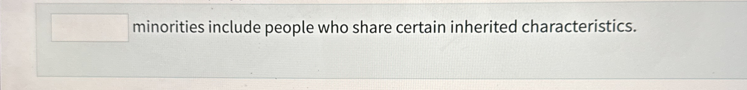 minorities include people who share certain