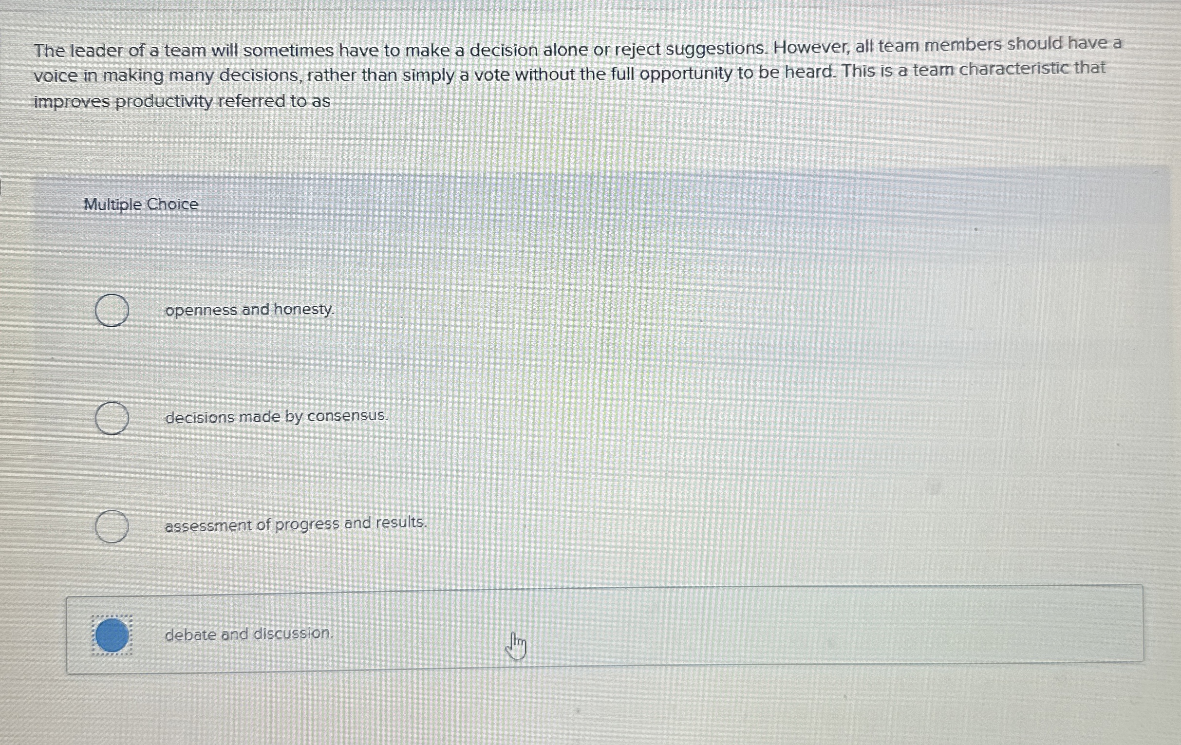 The leader of a team will sometimes have to make