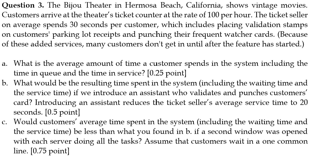 Question 3. The Bijou Theater in Hermosa Beach,