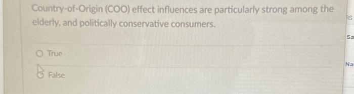 Country-of-Origin (COO) effect influences are