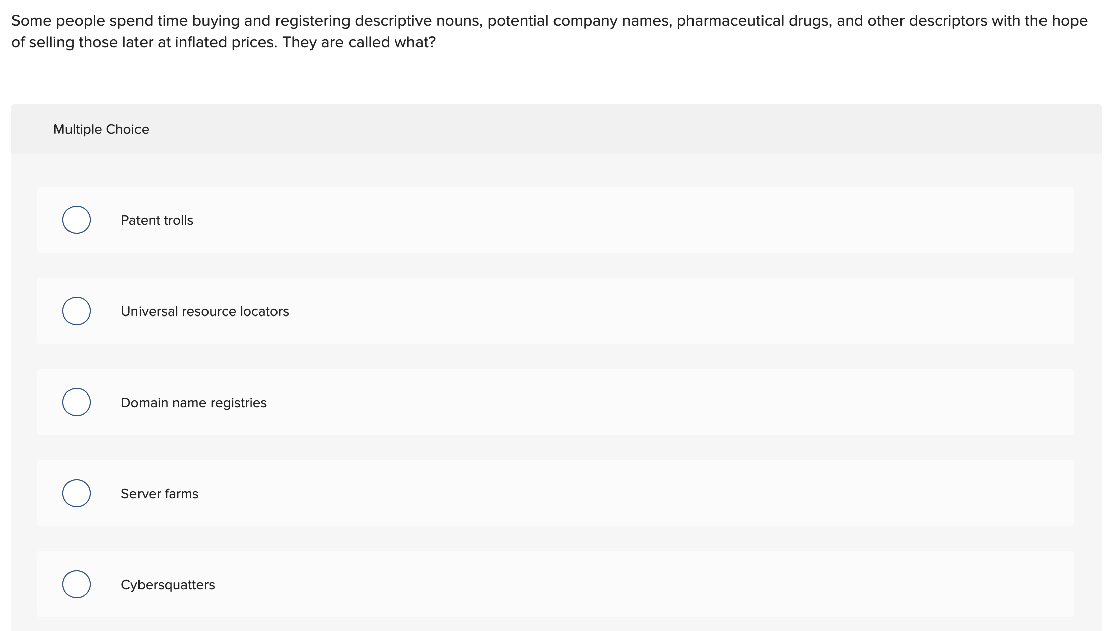 Some people spend time buying and registering