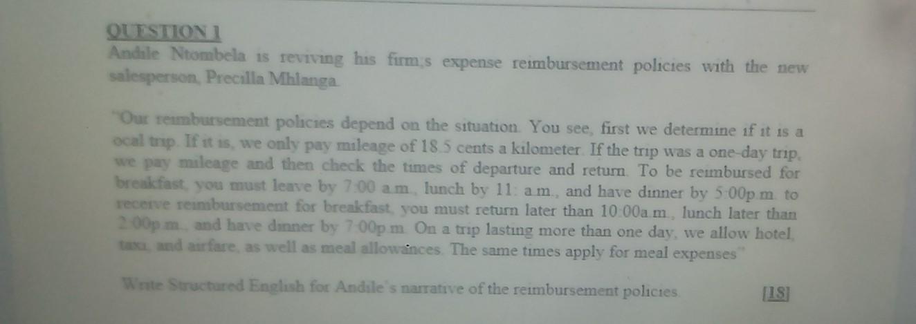 QUESTION Andale Ntombela is reviving his firms