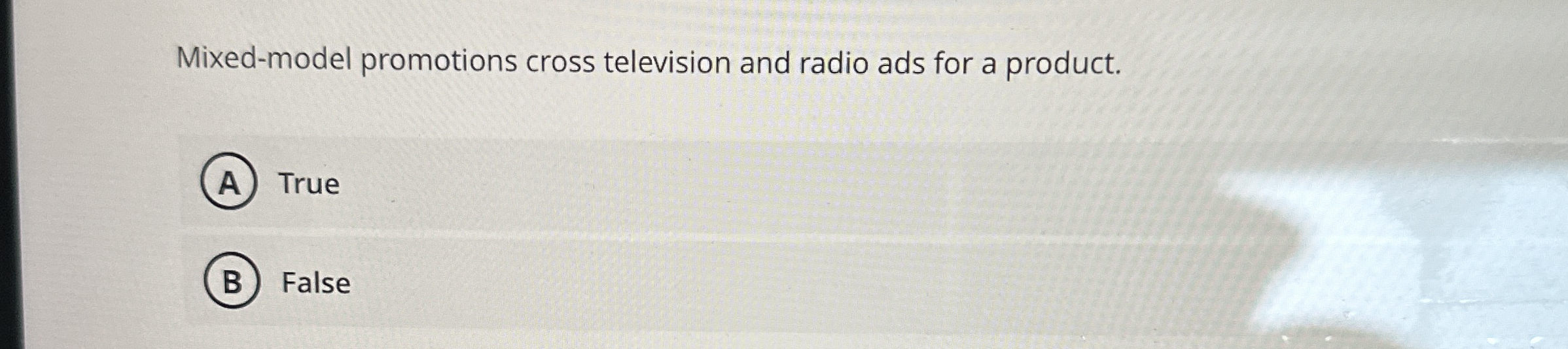 Mixed - model promotions cross television and