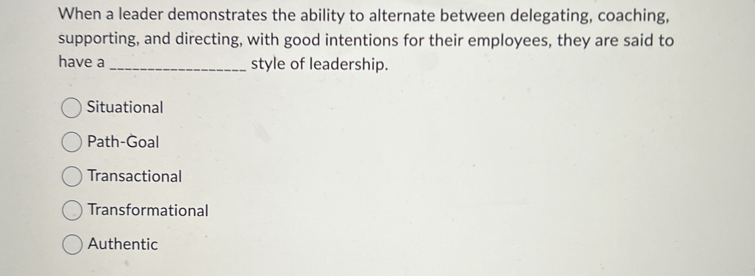 When a leader demonstrates the ability to