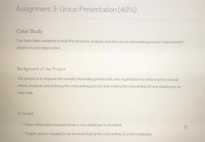 My course is Application of business analysis and