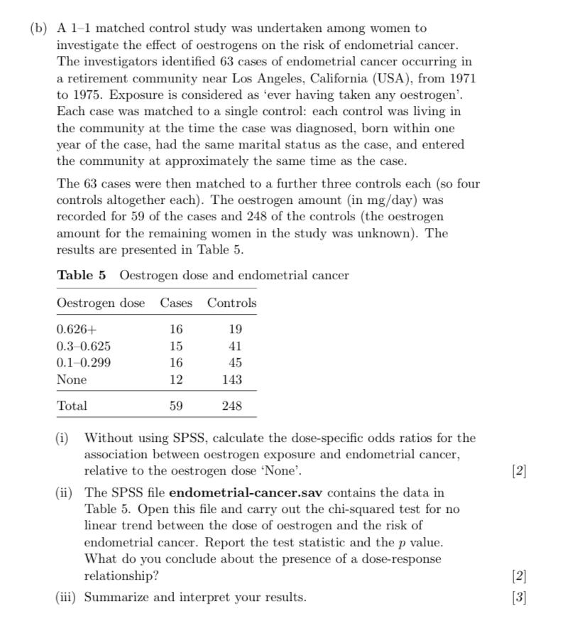 (a) A case-control study was conducted in Western