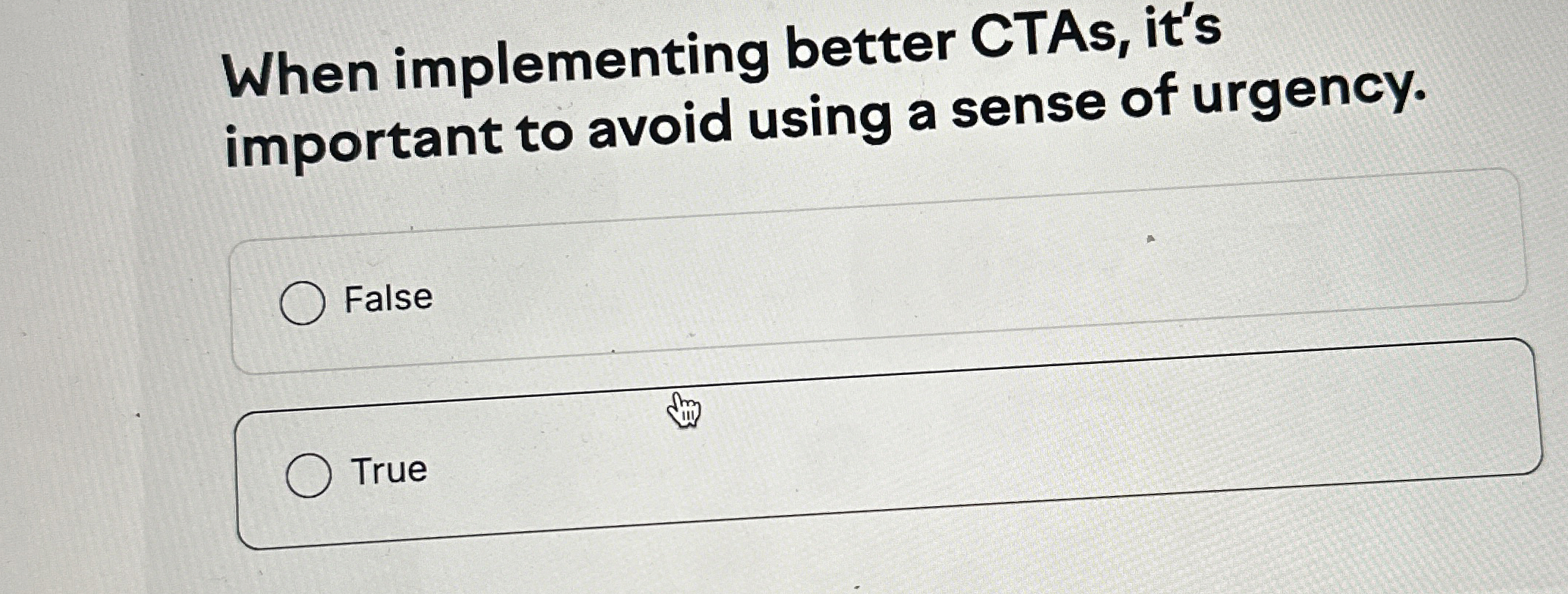 When implementing better CTAs, it's important to