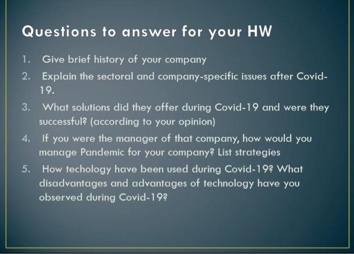 HRM Challenges after Covid-19 Prepare max 5 pages