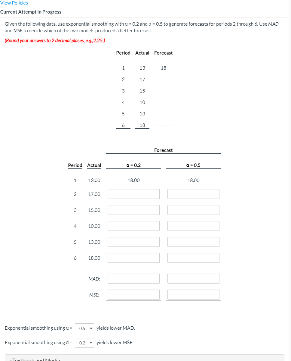 View Policies Current Attempt in Progress Given