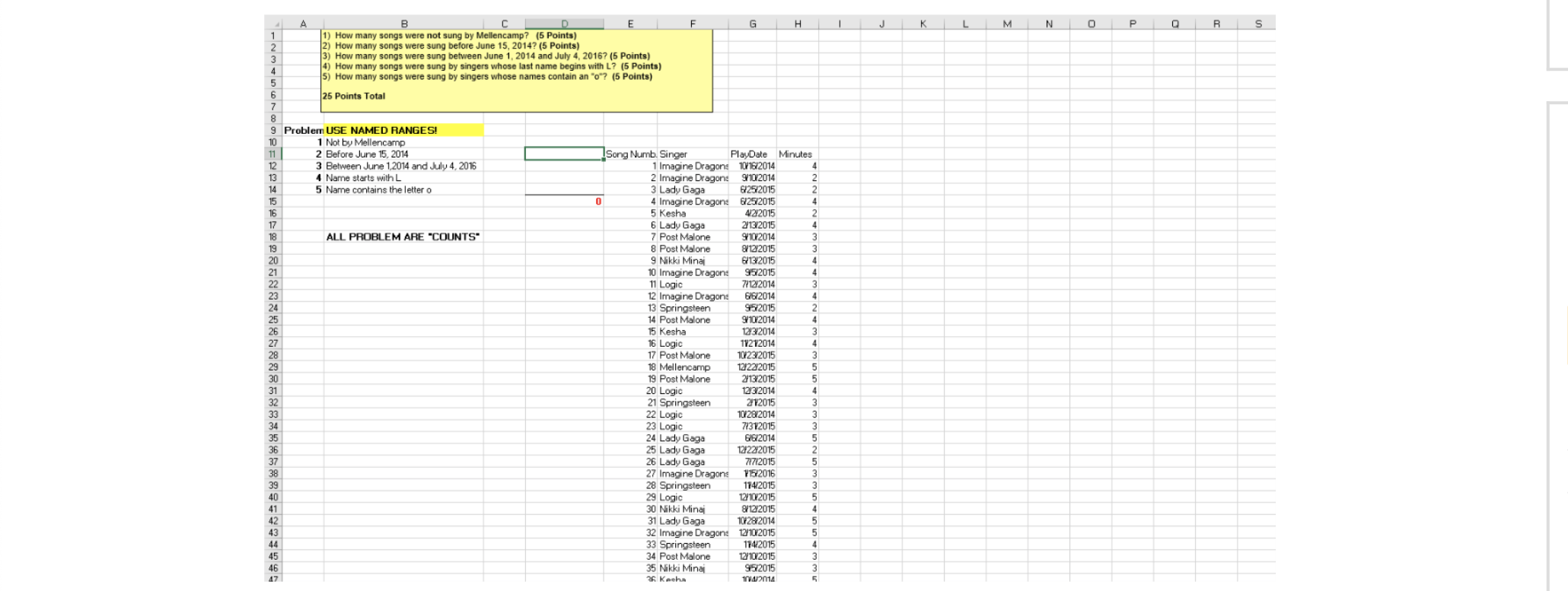 PLEASE TYPE FORMULA FOR EXCEL only need 6-10 How