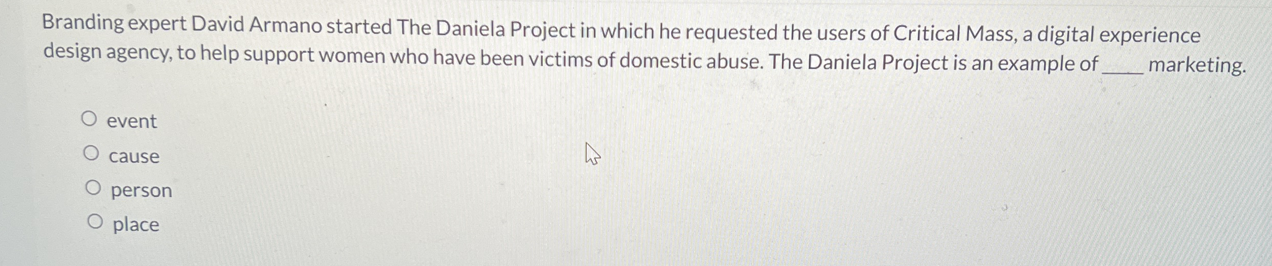 Branding expert David Armano started The Daniela