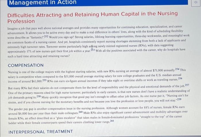 Please read the Management In Action Case on p.