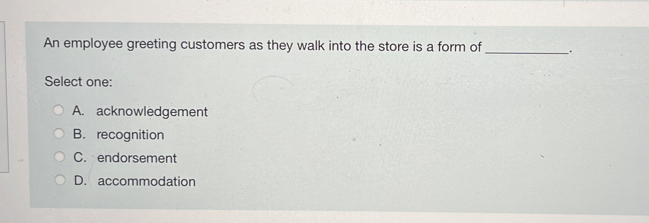 An employee greeting customers as they walk into