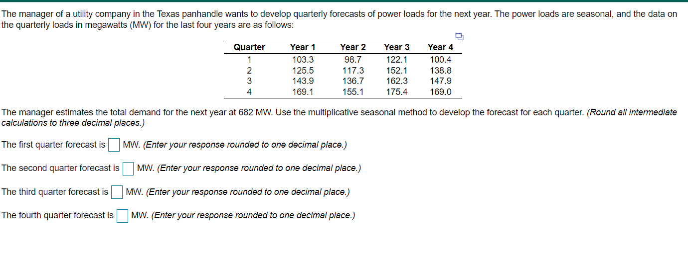 The manager of a utility company in the Texas