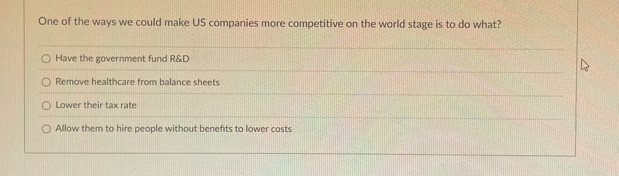 One of the ways we could make US companies more