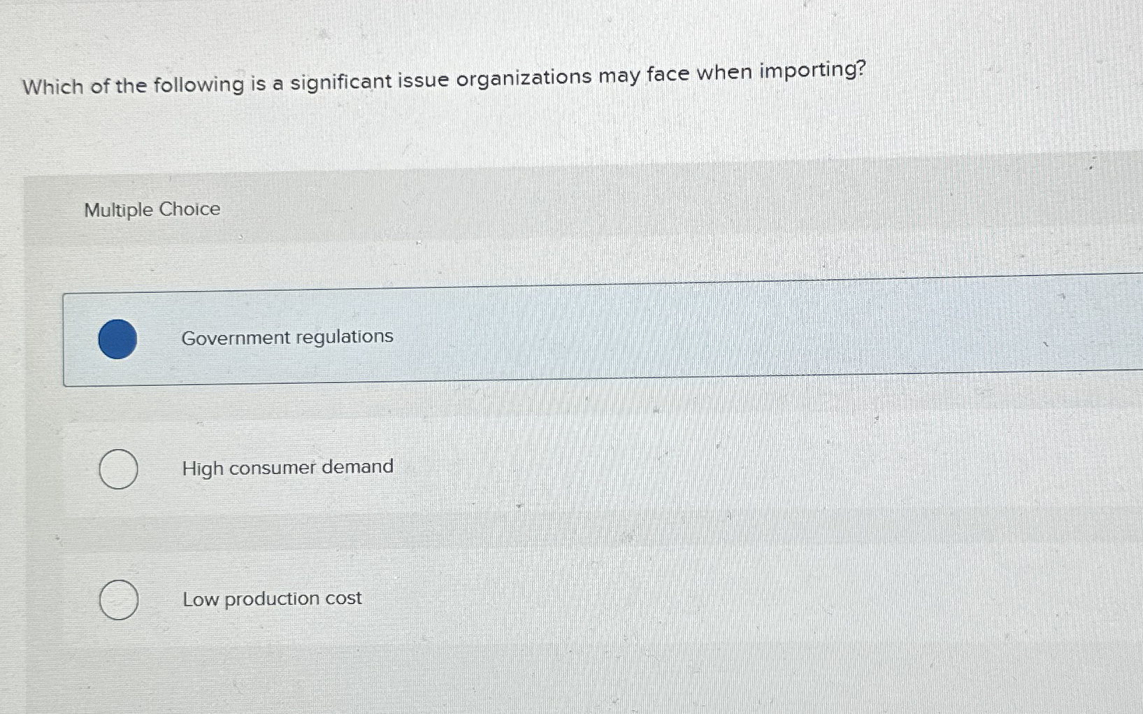 Which of the following is a significant issue