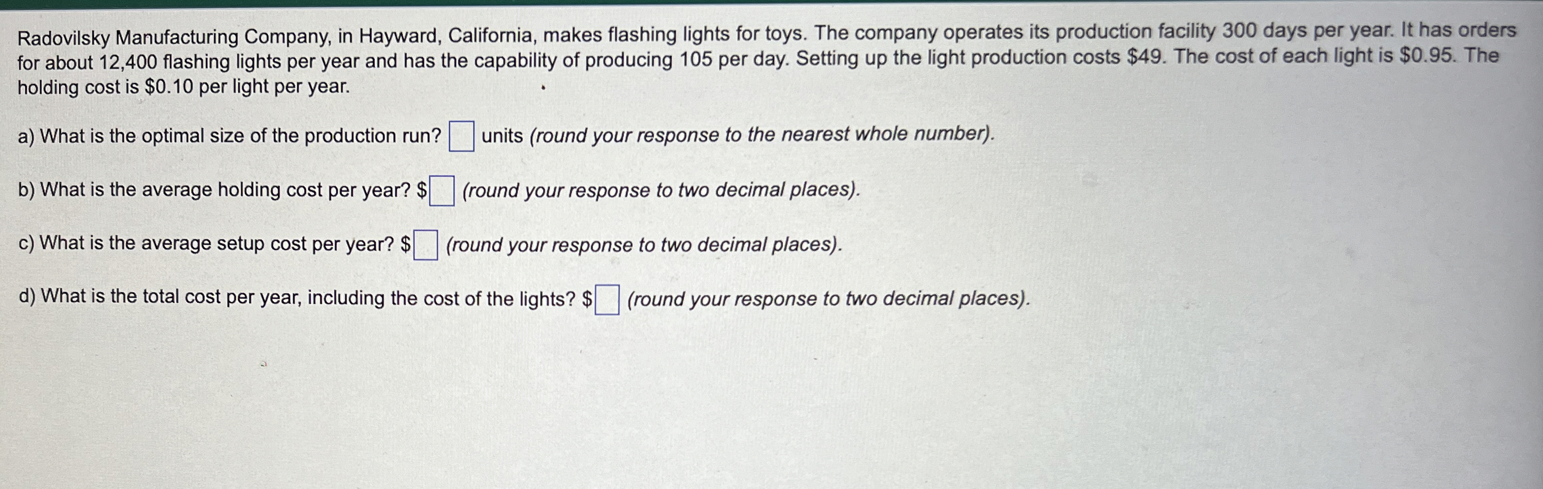 Radovilsky Manufacturing Company, in Hayward,