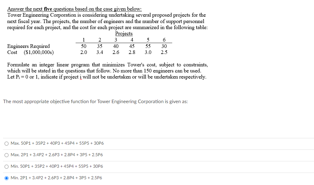 Answer the next five questions based on the case