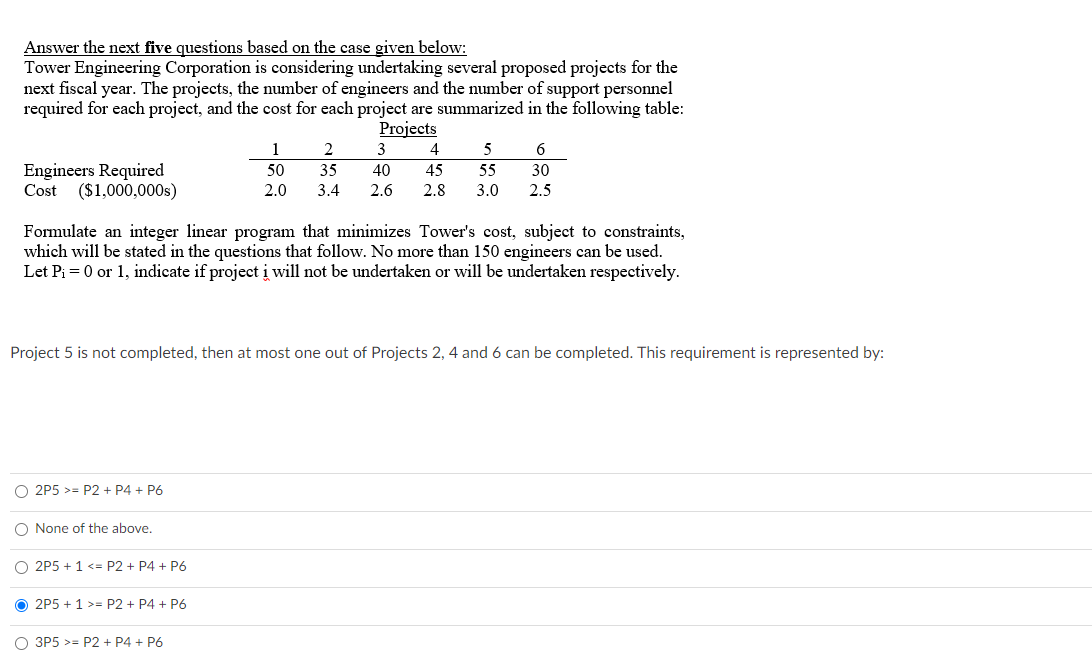 Answer the next five questions based on the case