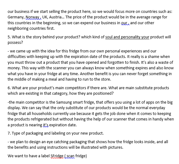 ACCORDING TO THIS PLEASE PROVIDE IDEAS FOR THE