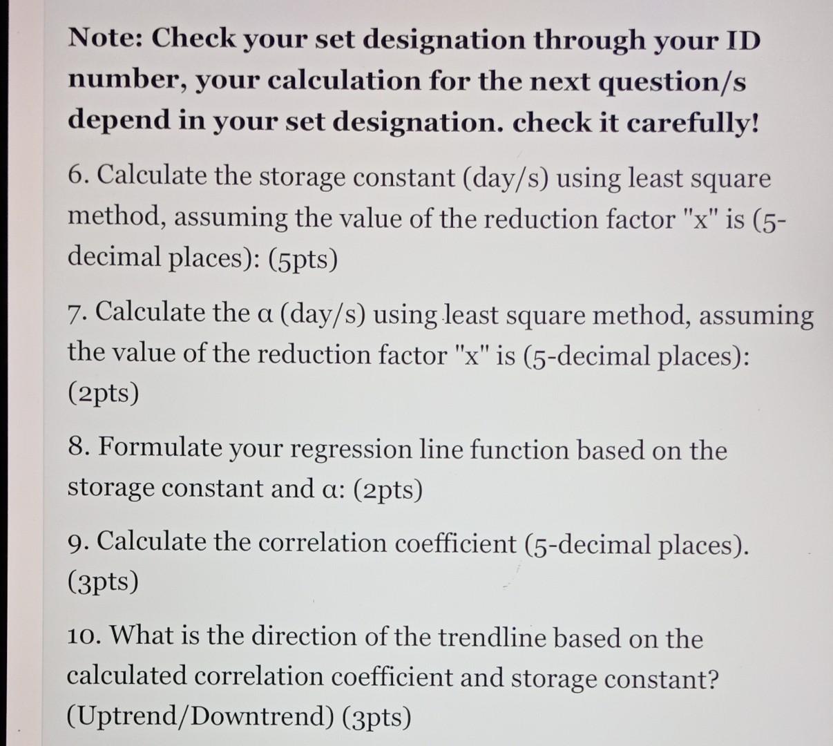 MY SET DESIGNATION through my ID number is SET E.