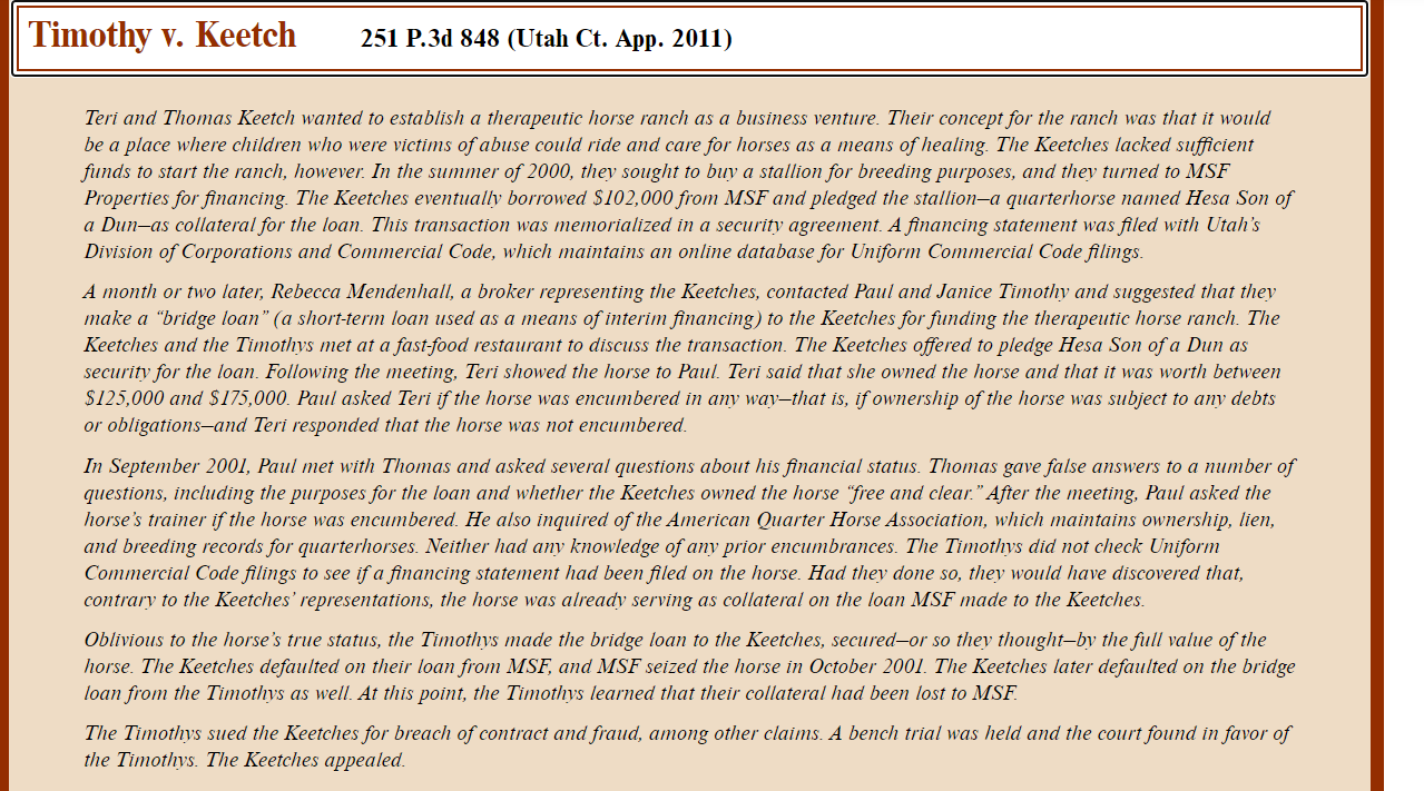 Please identify one reason why a party could