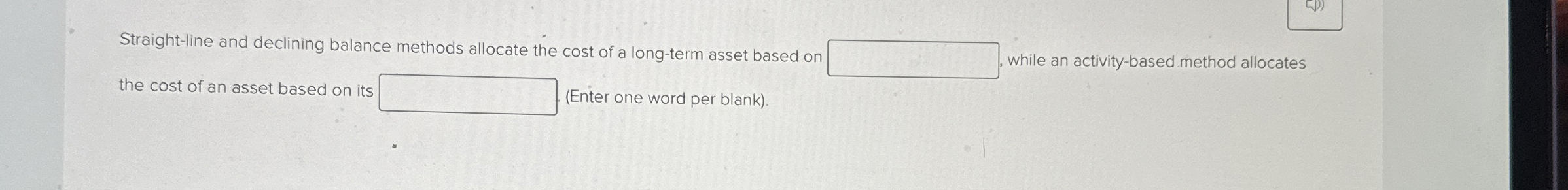 Straight - line and declining balance methods
