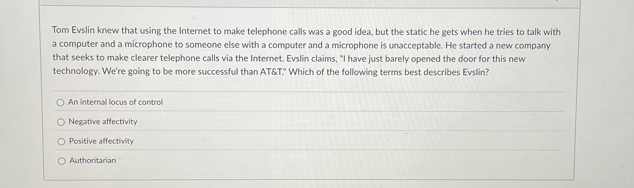 Tom Evslin knew that using the Internet to make