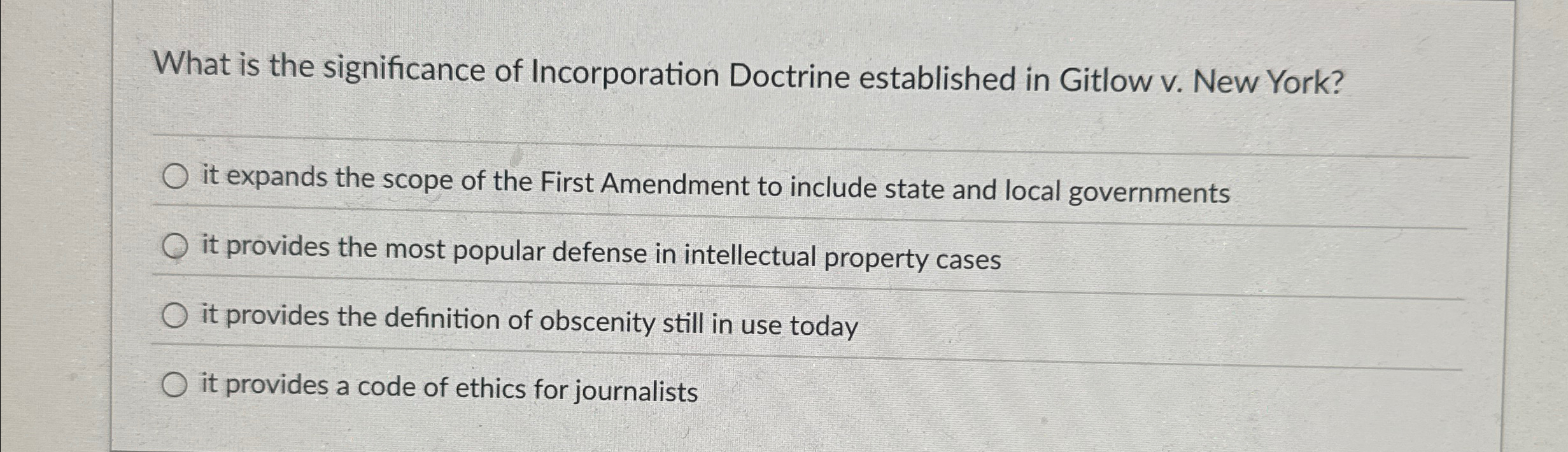 What is the significance of Incorporation