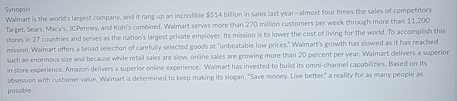 Please help me answer this question Synopsis