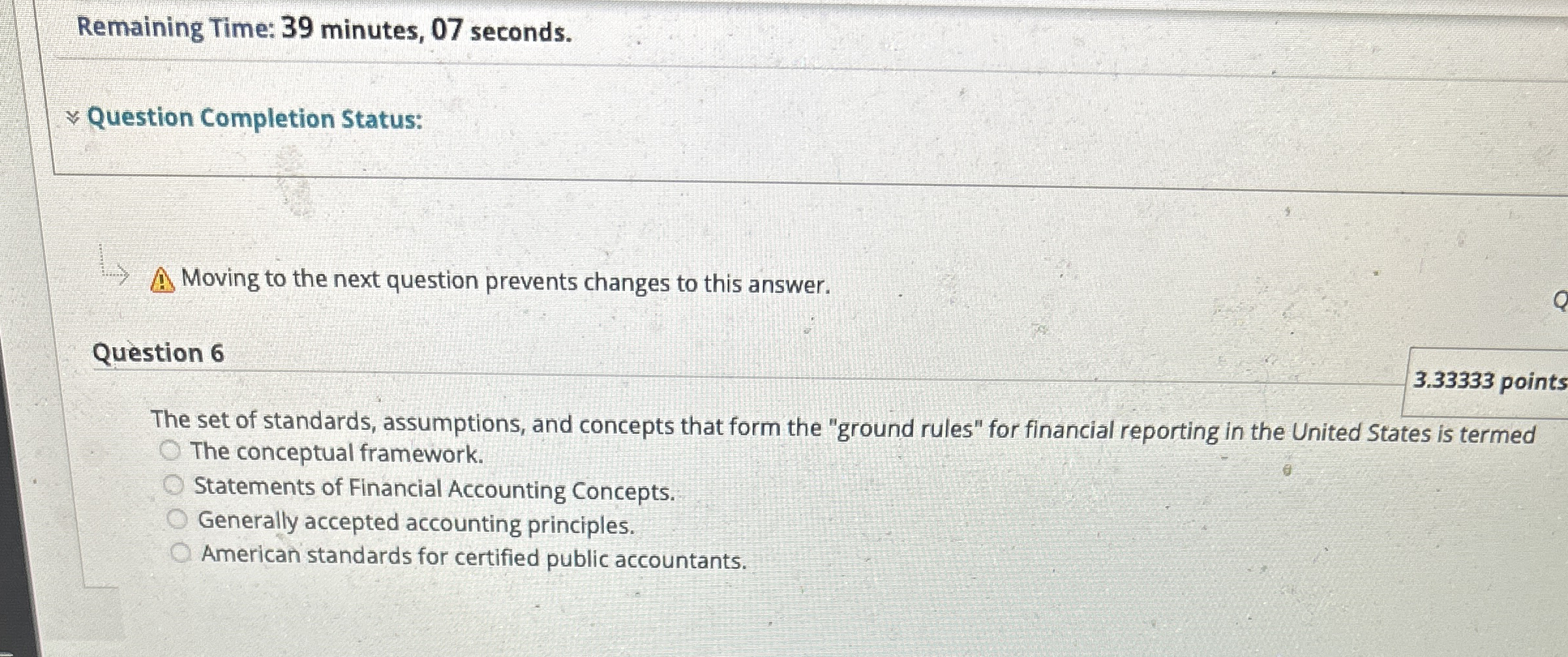 Remaining Time: 3 9 minutes, 0 7 seconds.