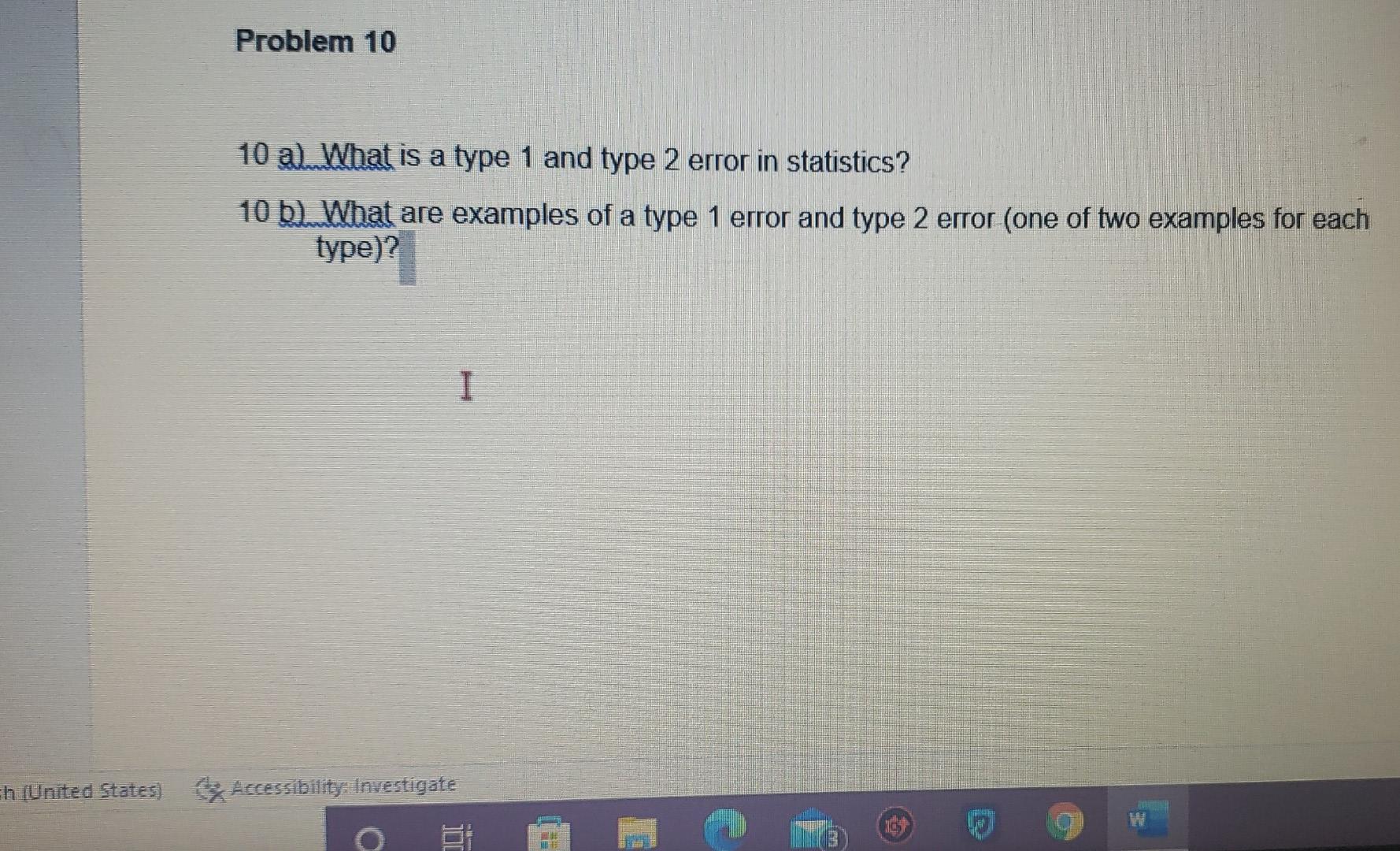 Problem 10 10 al What is a type 1 and type 2