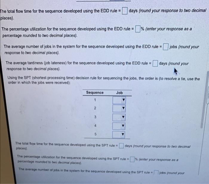 Using the FCFS (first come first served) decision
