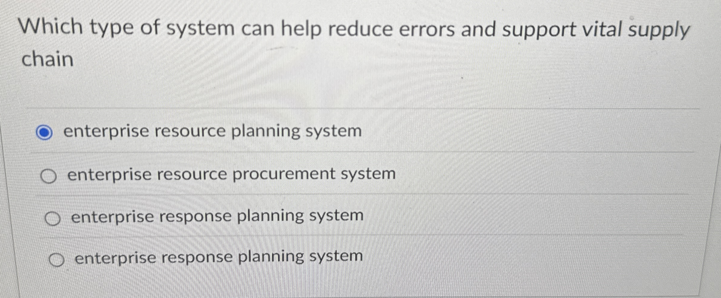 Which type of system can help reduce errors and