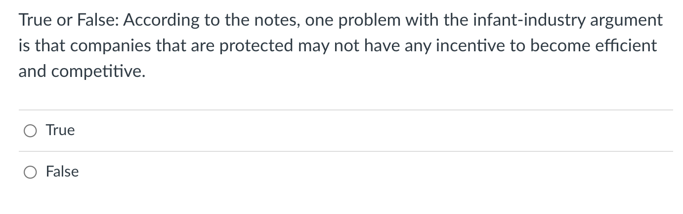 True or False: According to the notes, one