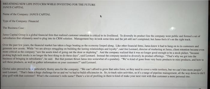 Focus Your Analysis Identify two to five key