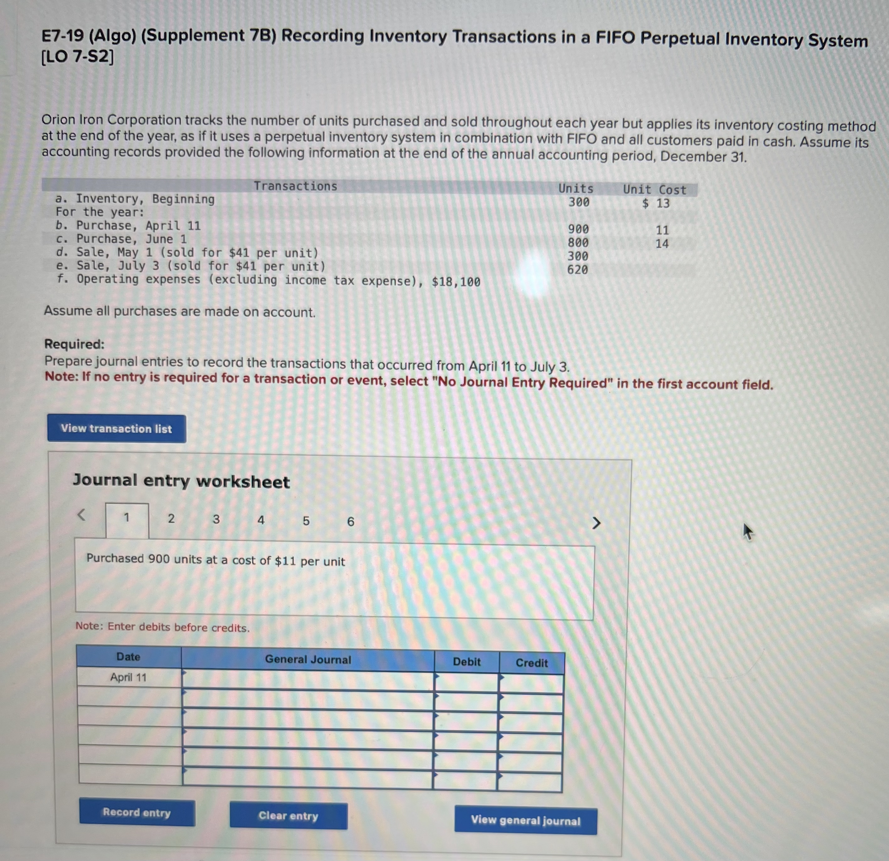 E 7 - 1 9 ( Algo ) ( Supplement 7 B ) Recording