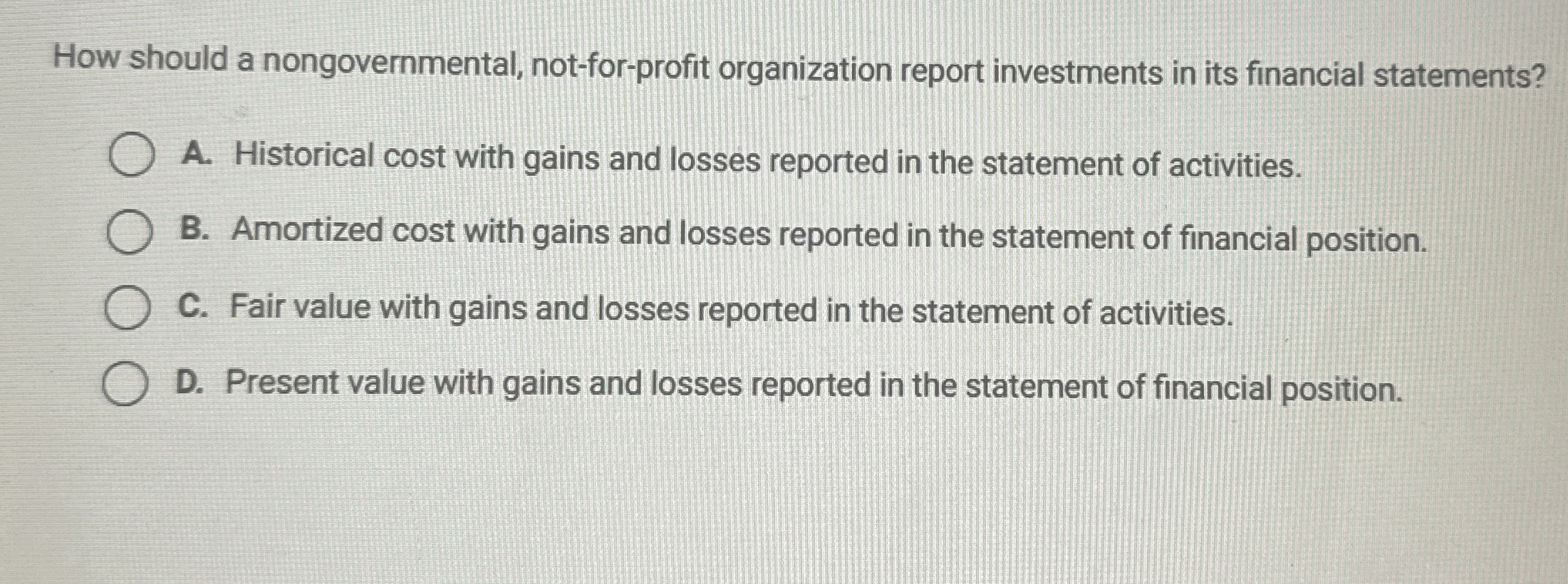 How should a nongovernmental, not - for - profit